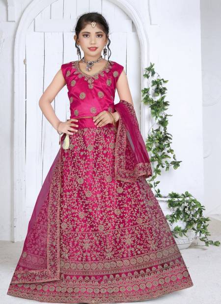 Aaradhna vol 12 Wedding Wear Designer Embroidery Net Kids wear Lehenga Choli Collection